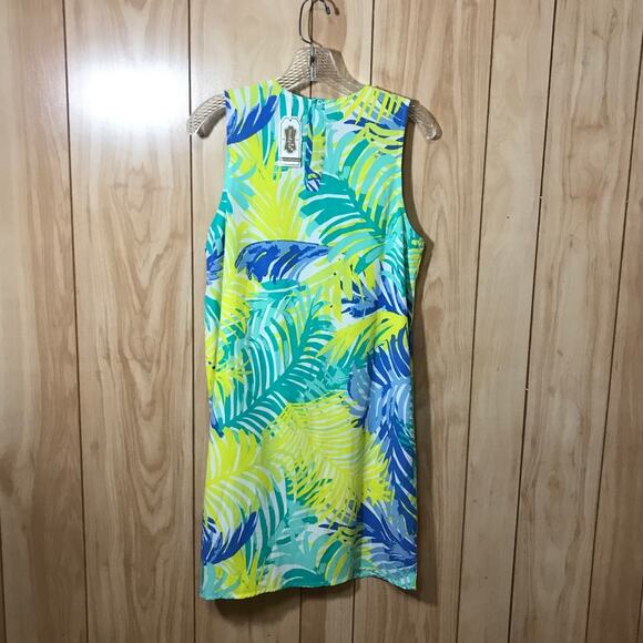 NWT Mudpie Palm Leaf Scoop Neck Sleeveless Tank Top Dress S - Picture 2 of 5
